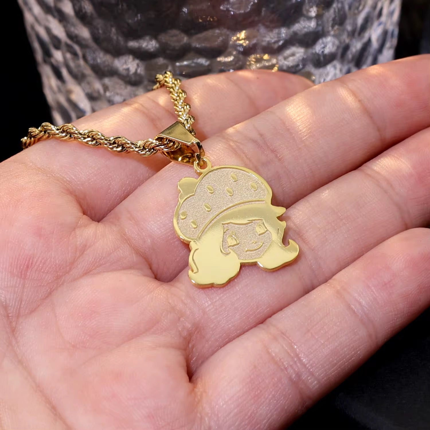 Custom Strawberry Shortcake Necklace