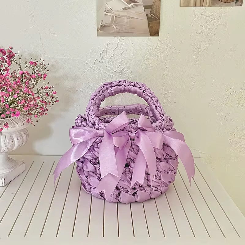 UNIQ Mini Ribbon Crochet Bag