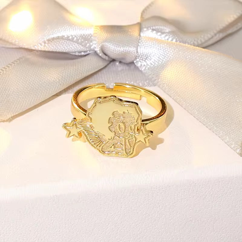 Betty Boop Angel Ring