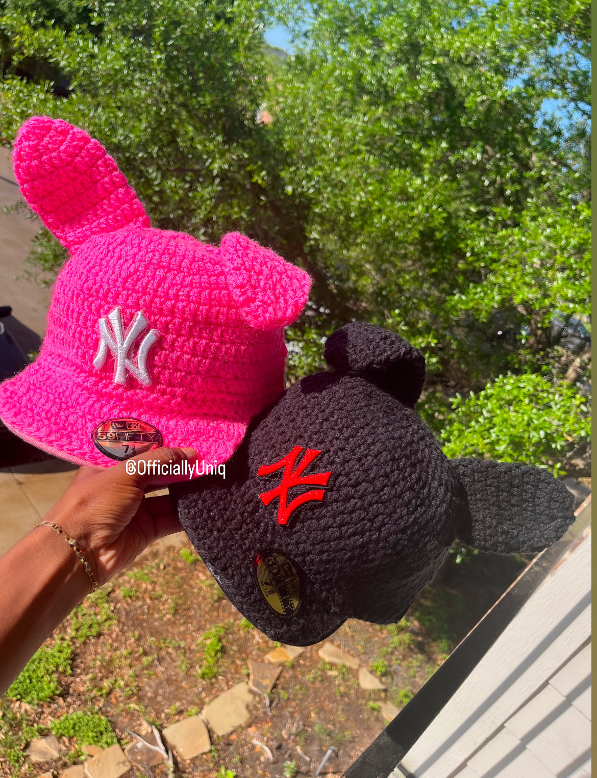 Crochet SnapBack with Fox Ears