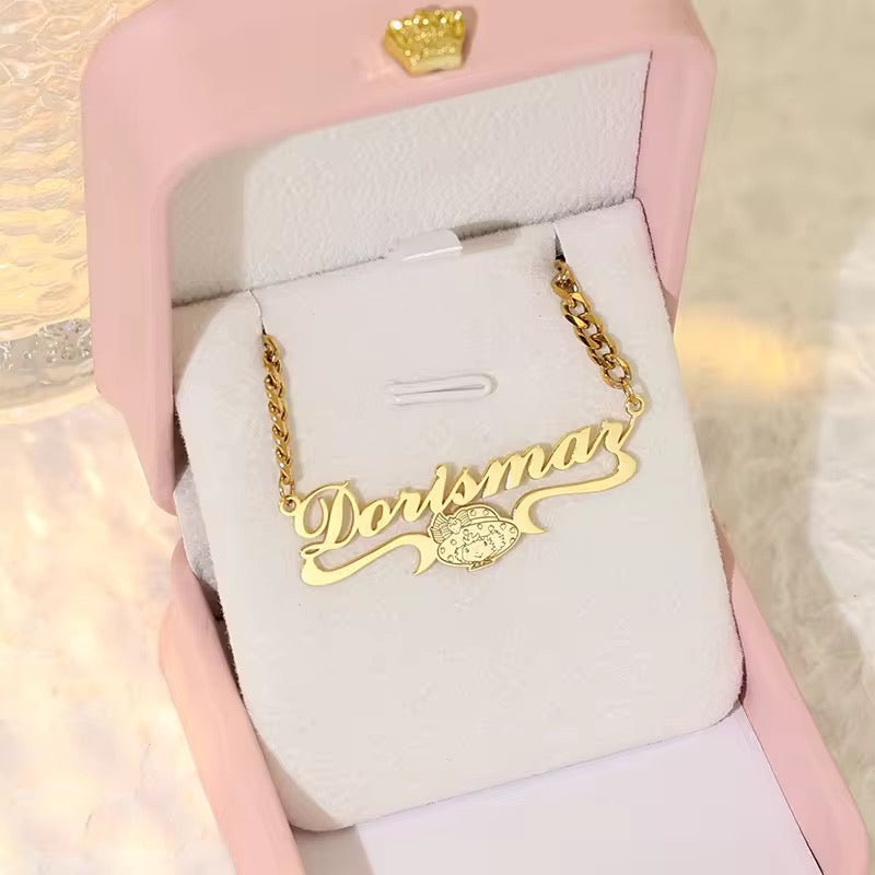 Custom Strawberry Shortcake Necklace