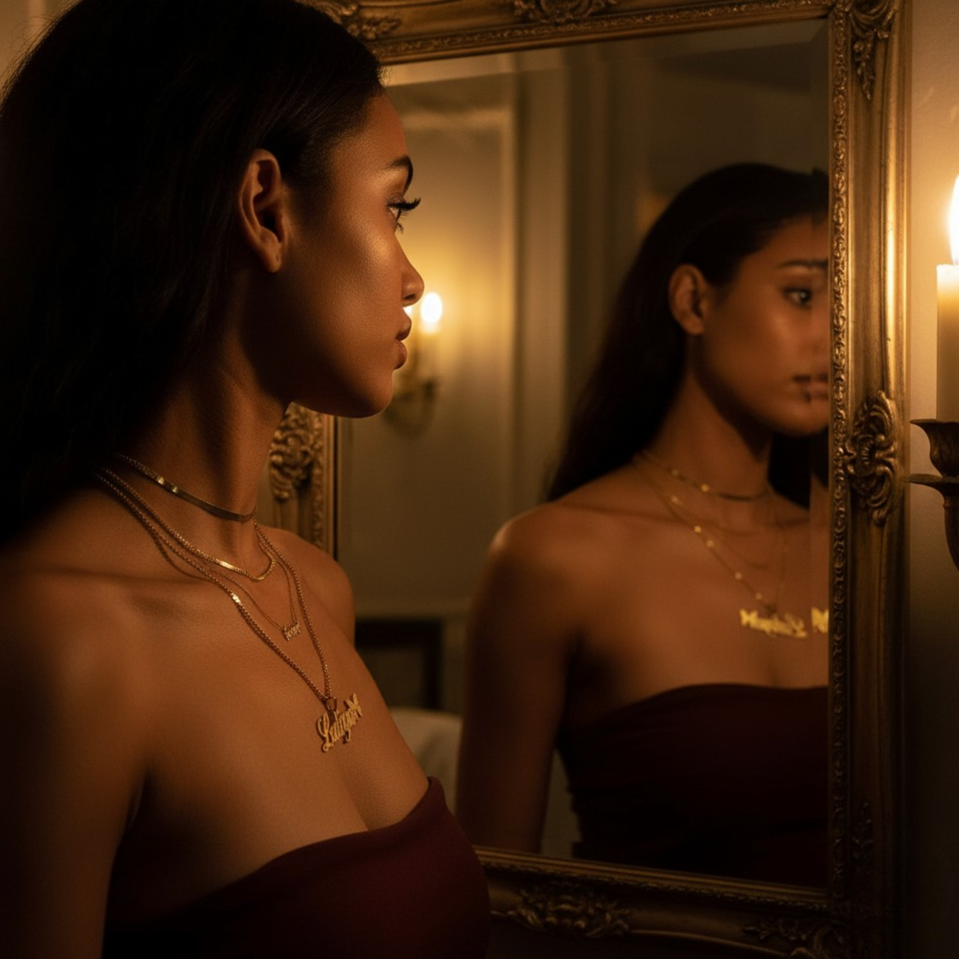 Custom Nameplate Butterfly Necklace