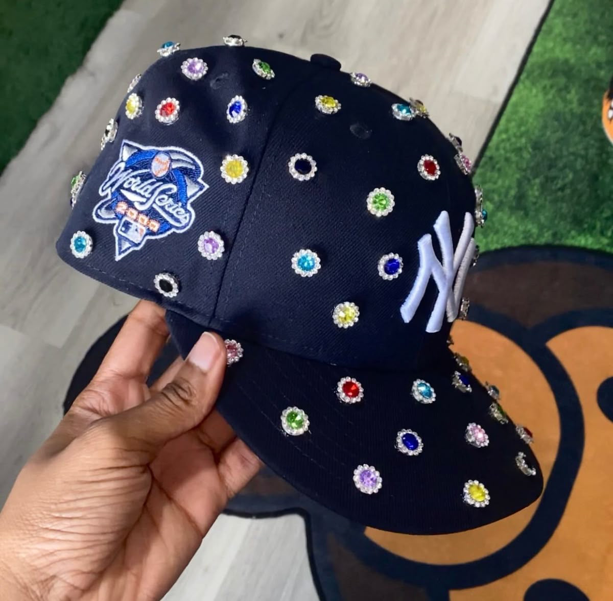 Custom Bejeweled Baseball Hat