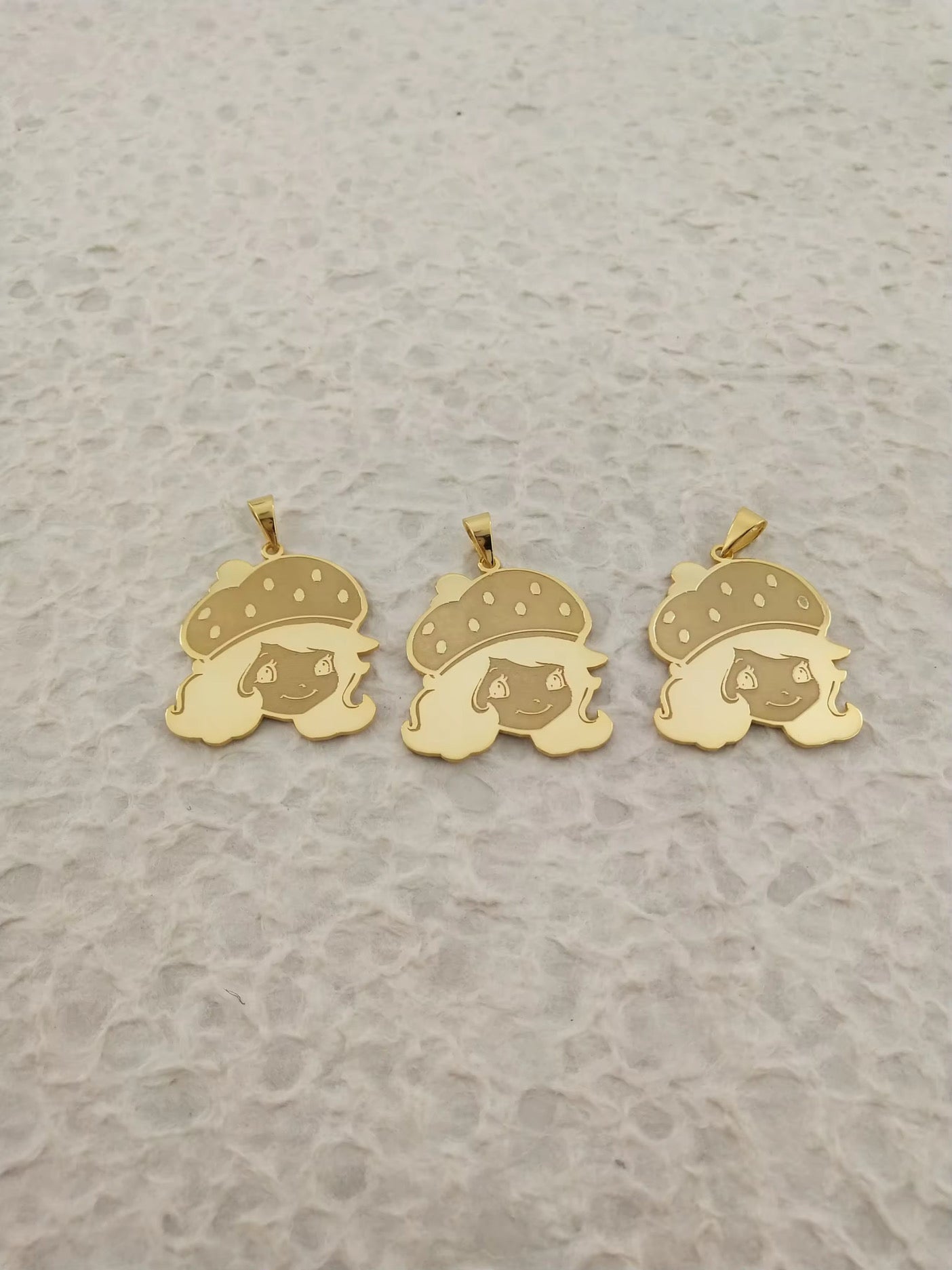 Custom Strawberry Shortcake Necklace