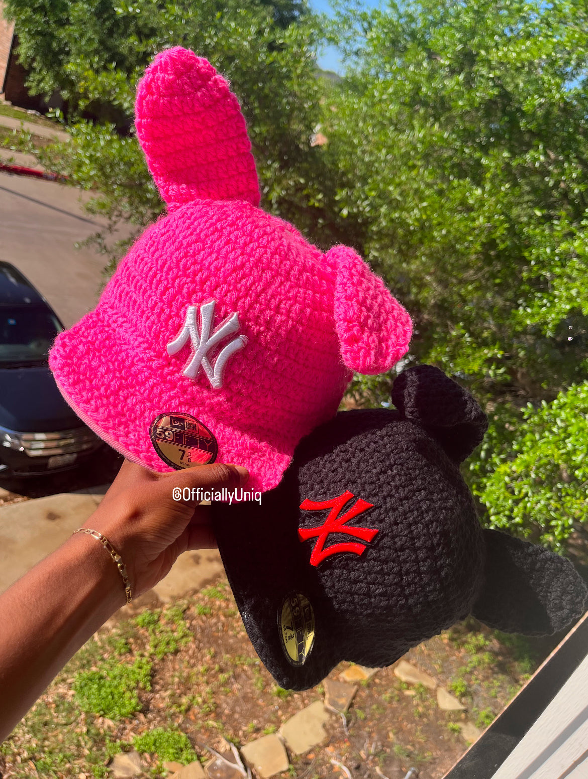 Crochet SnapBack with Fox Ears