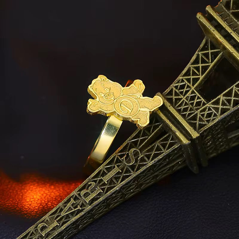 Custom Initial Care Bear Ring