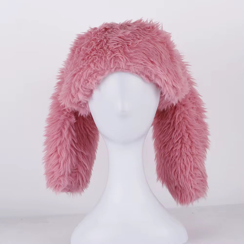 Fur Bunny Ears Hat