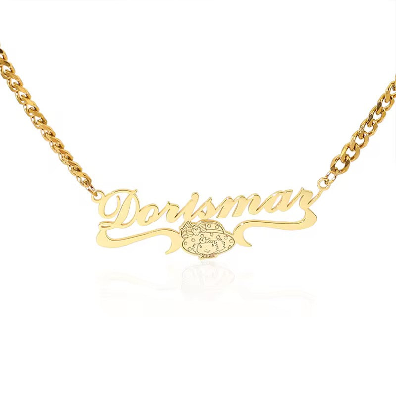 Custom Strawberry Shortcake Necklace