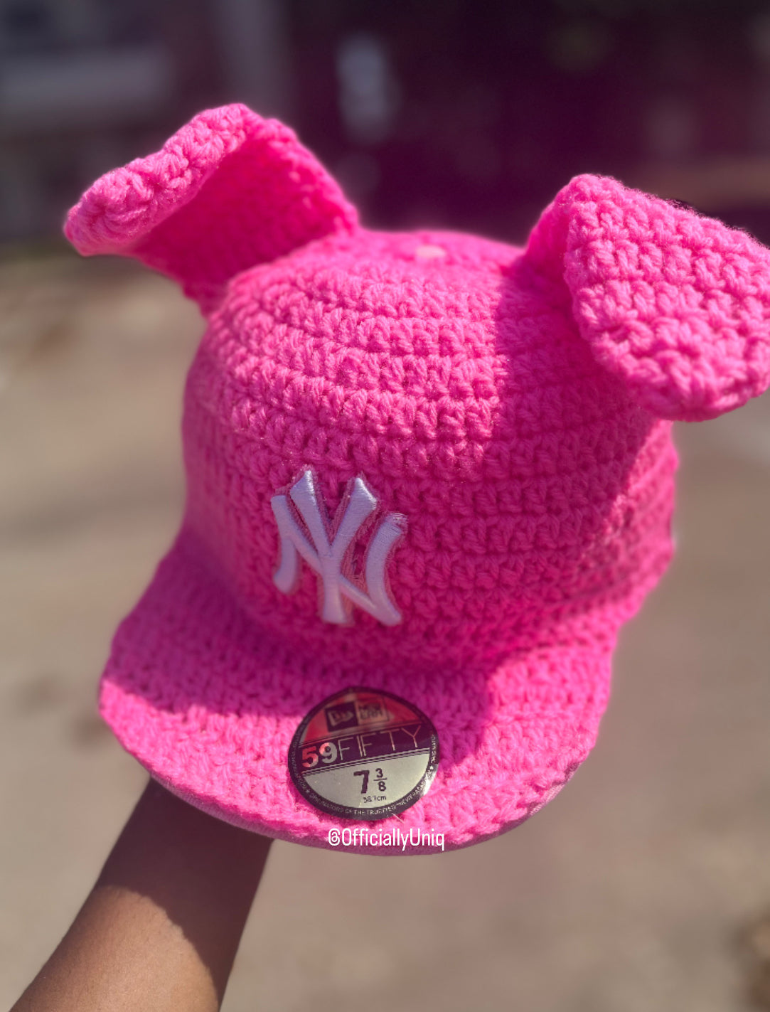Crochet SnapBack with Fox Ears