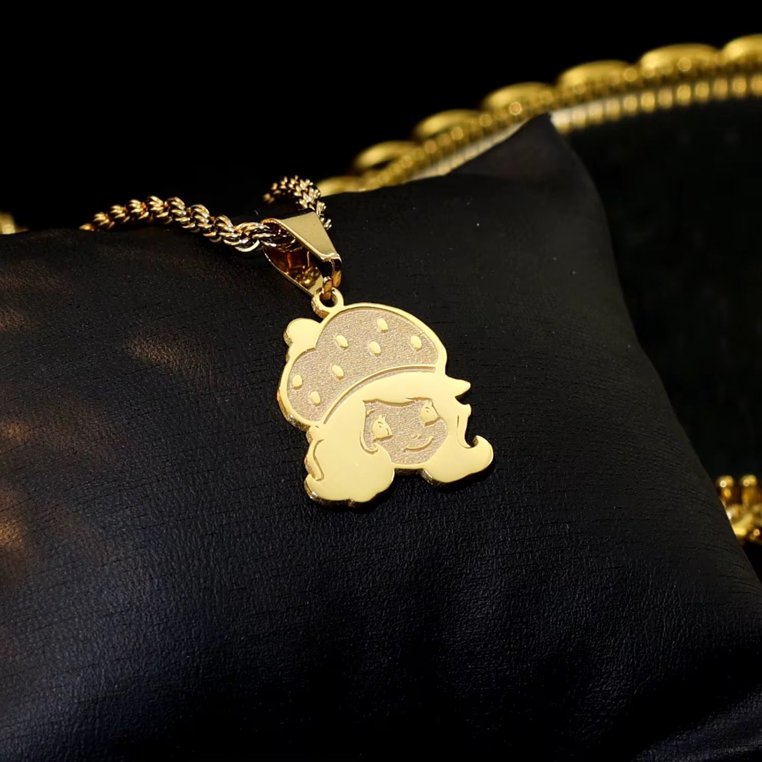 Custom Strawberry Shortcake Necklace