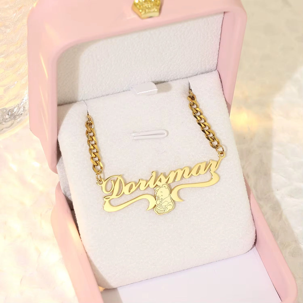 Custom Winnie The Pooh Necklace