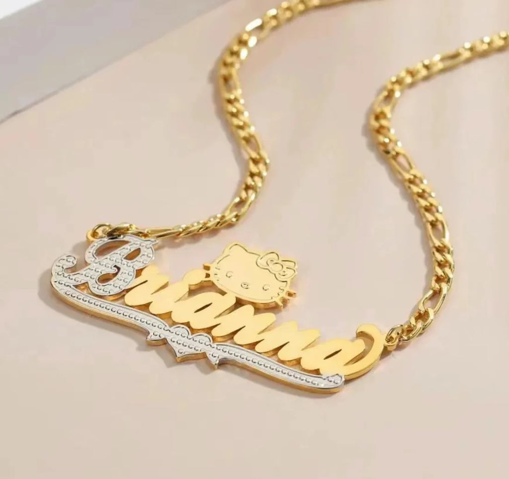 Hello Kitty Nameplate Necklace