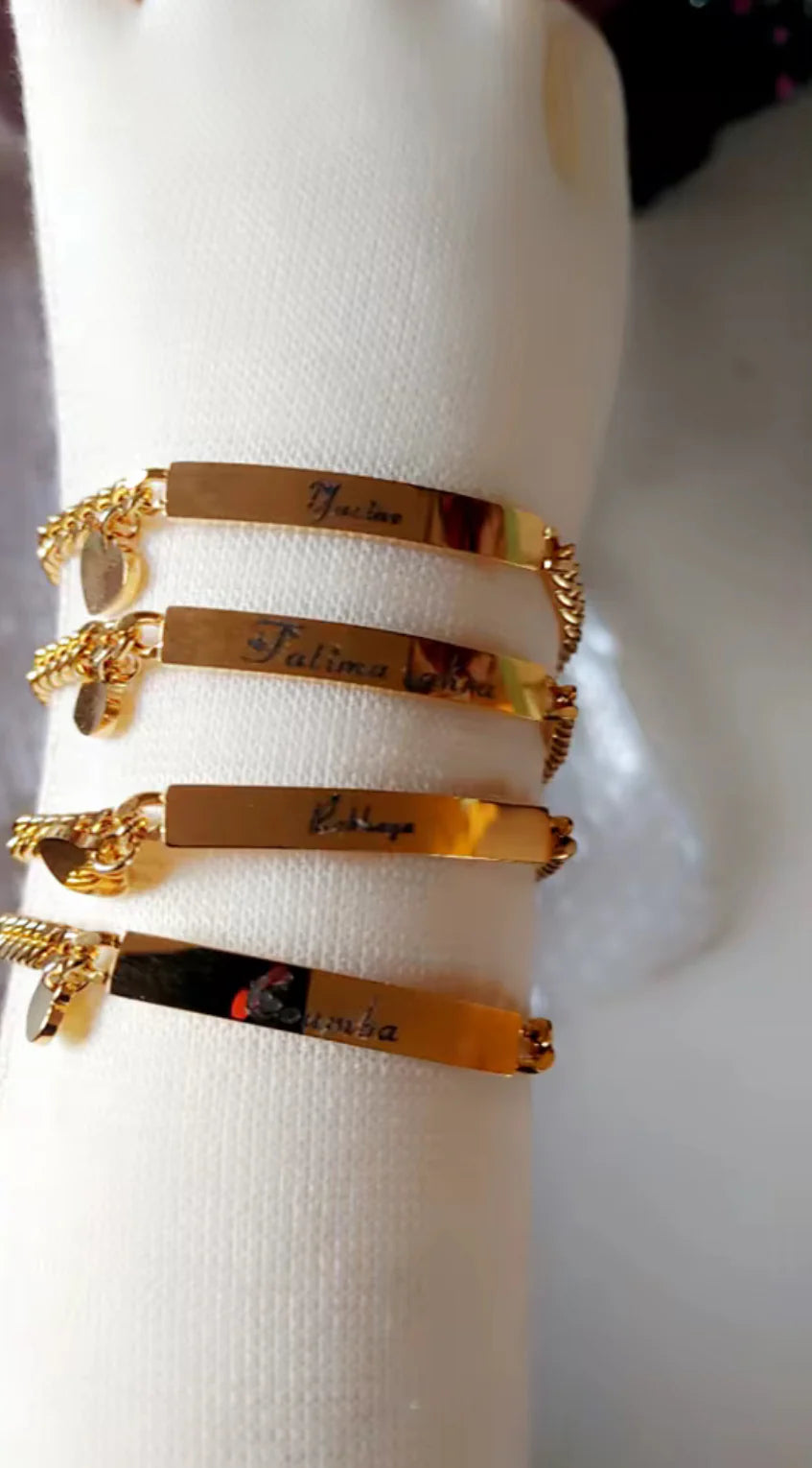 Kids Bar Bracelet With Heart Charm