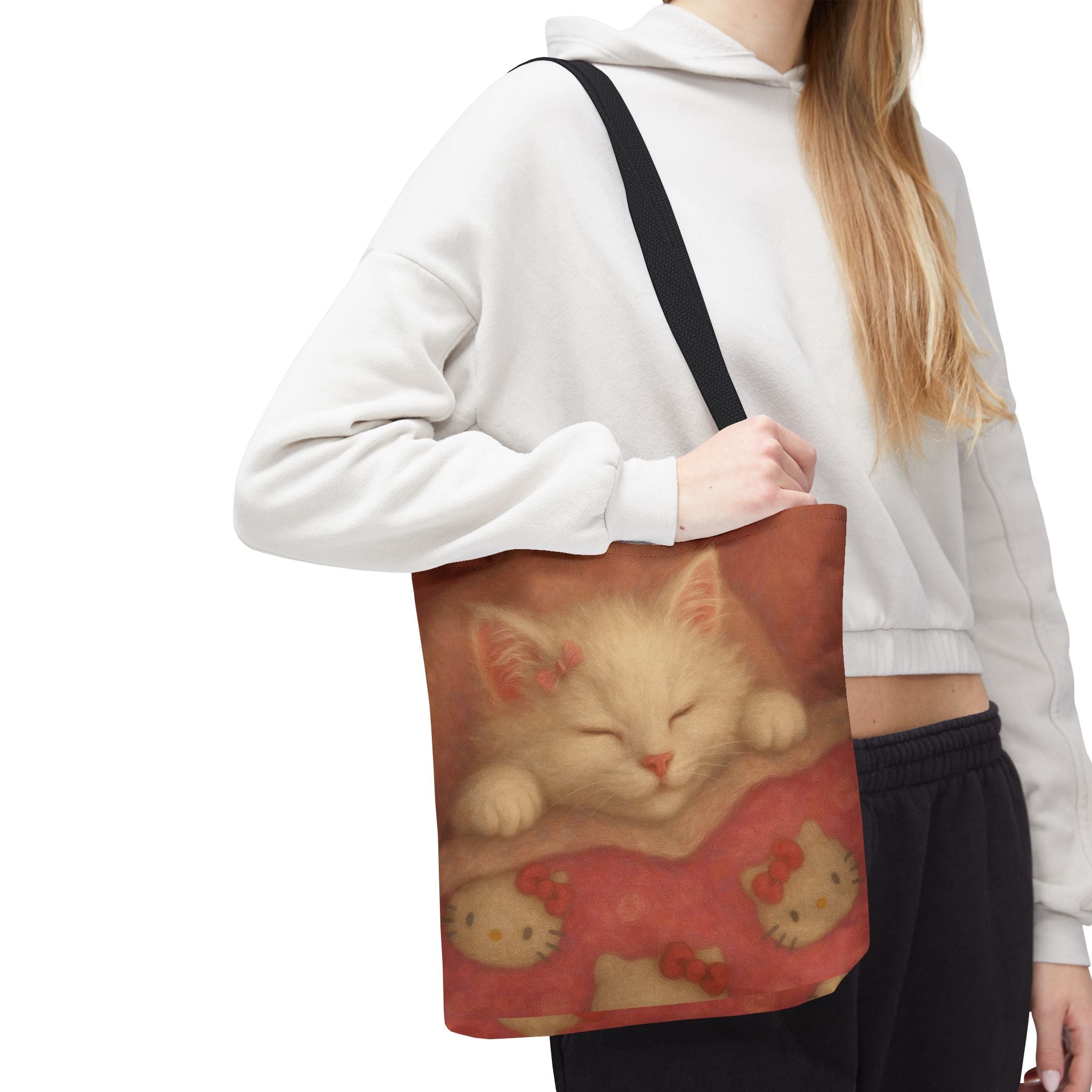 Custom Hello Kitten Tote Bag