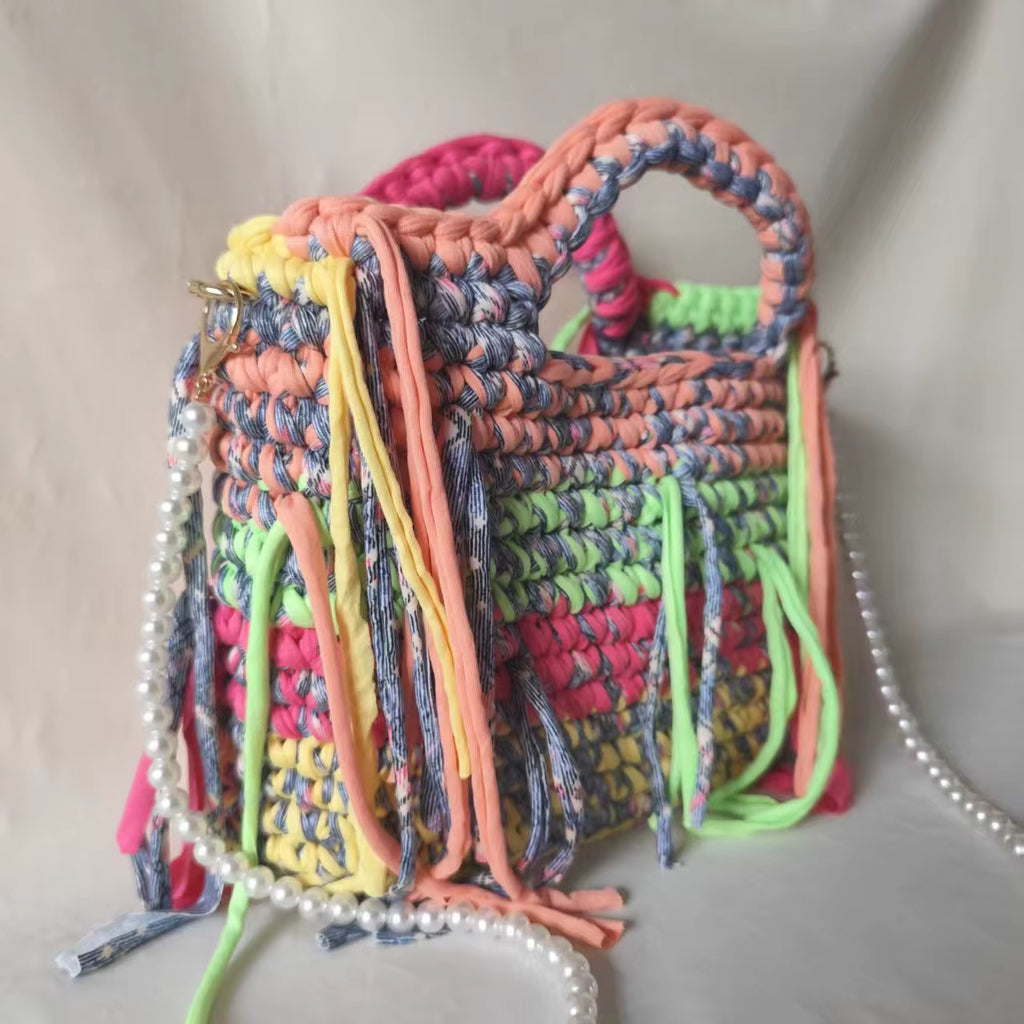 Neon Dreams Crochet Bag