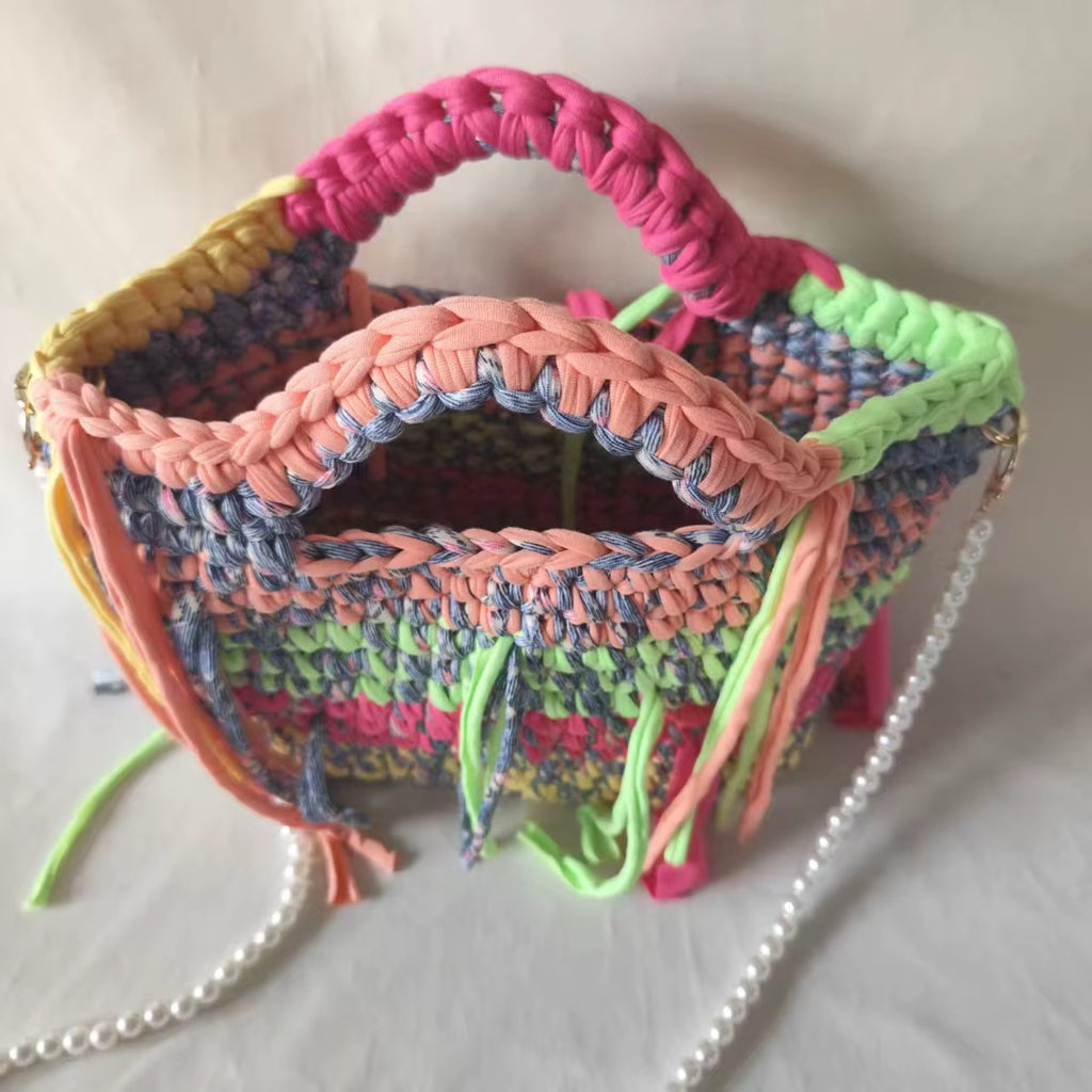 Neon Dreams Crochet Bag