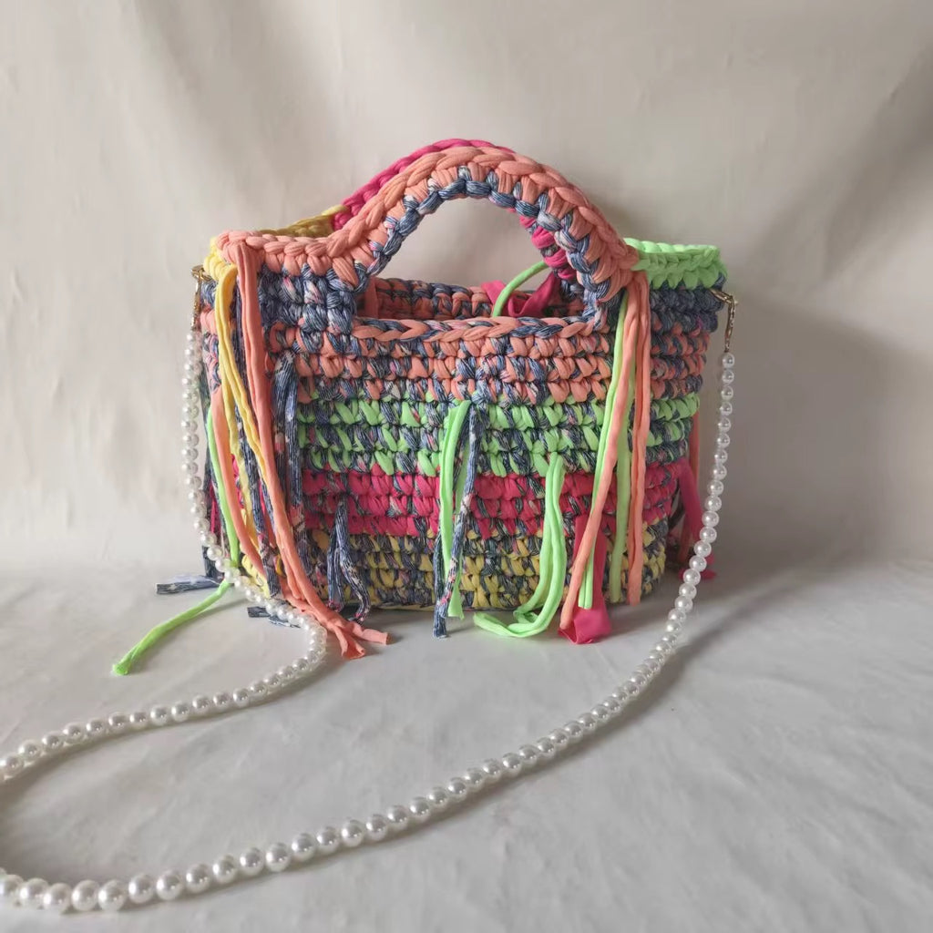 Neon Dreams Crochet Bag